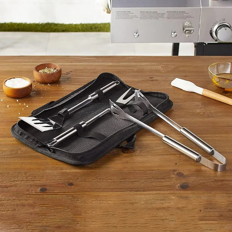 BBQ Grillbesteck mit Tragetasche (verschiedene Sets) - Kochschein