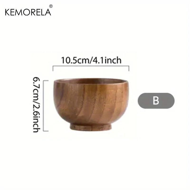 KEMORELA Schale - Bowl aus Holz für Salat & Obst (6 Größen) - Kochschein