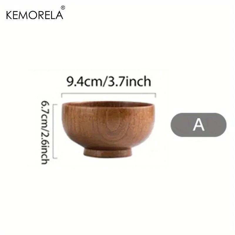 KEMORELA Schale - Bowl aus Holz für Salat & Obst (6 Größen) - Kochschein