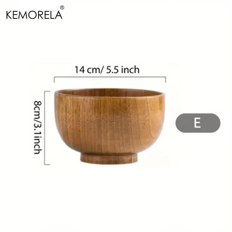 KEMORELA Schale - Bowl aus Holz für Salat & Obst (6 Größen) - Kochschein