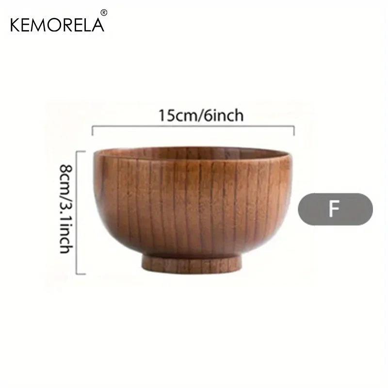 KEMORELA Schale - Bowl aus Holz für Salat & Obst (6 Größen) - Kochschein