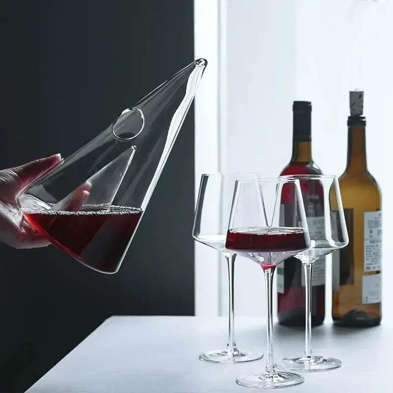 Handgefertigter Luxus Wein Dekanter PYRAMIDE (3 Größen) - Kochschein