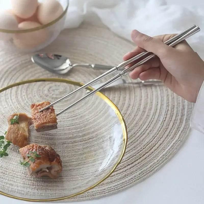 Luxuriöses silbernes Besteck Set aus Edelstahl (Einzeln oder im Set bestellbar) - Kochschein