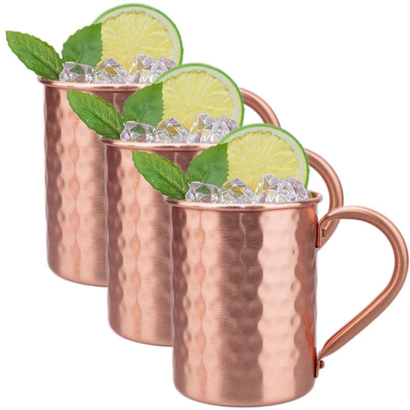 Wunderschöner Kupferbecher - Moscow Mule Tasse - 400ml (Sets) - Kochschein