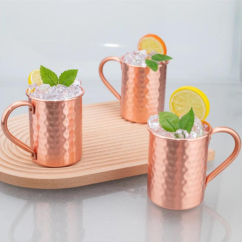 Wunderschöner Kupferbecher - Moscow Mule Tasse - 400ml (Sets) - Kochschein