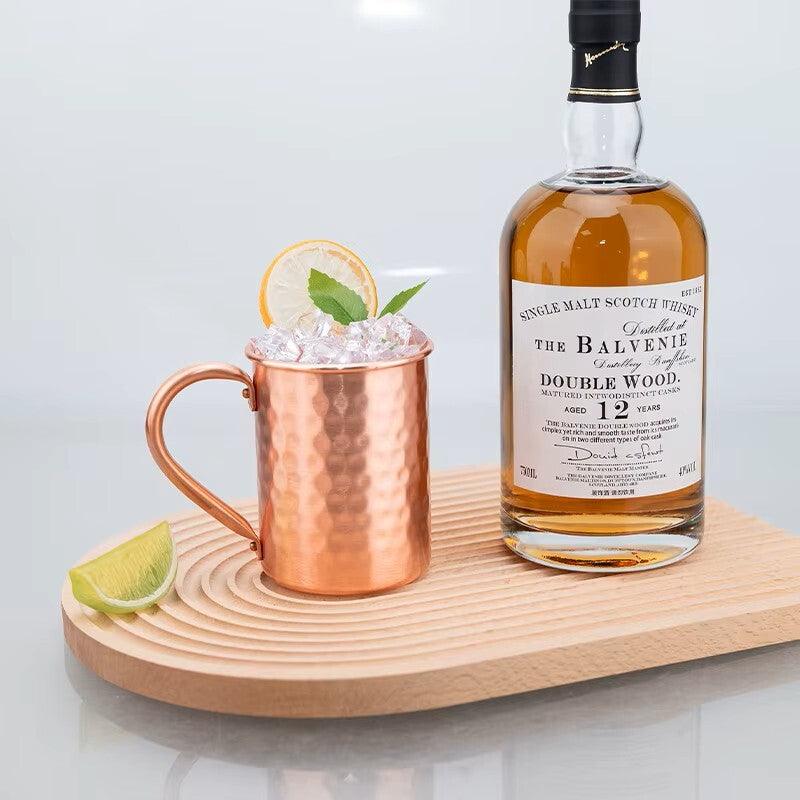 Wunderschöner Kupferbecher - Moscow Mule Tasse - 400ml (Sets) - Kochschein