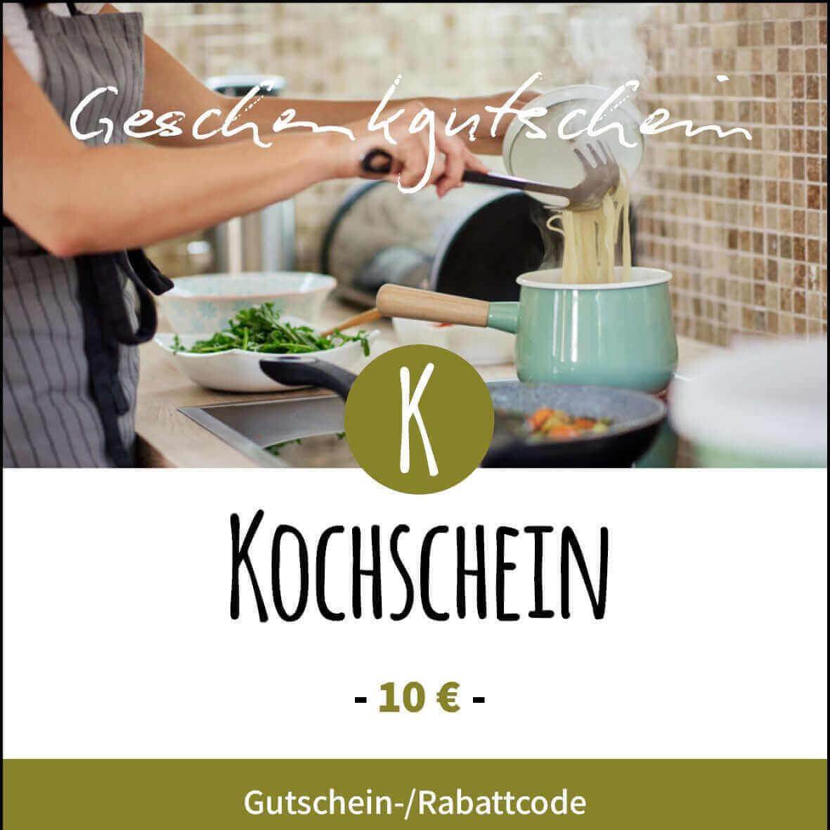 Geschenkgutschein - Immer passend - Kochschein