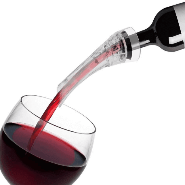 Exklusiver Weinbelüfter Ausgießer &amp; Servierhals mit Edelstahlfilter - Kochschein