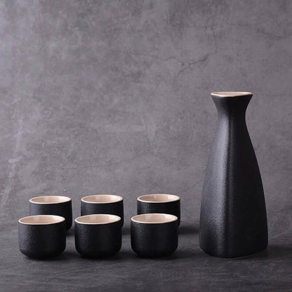 Komplettes Sake Trinkset aus Keramik (Zwei Varianten und Farben) - Kochschein