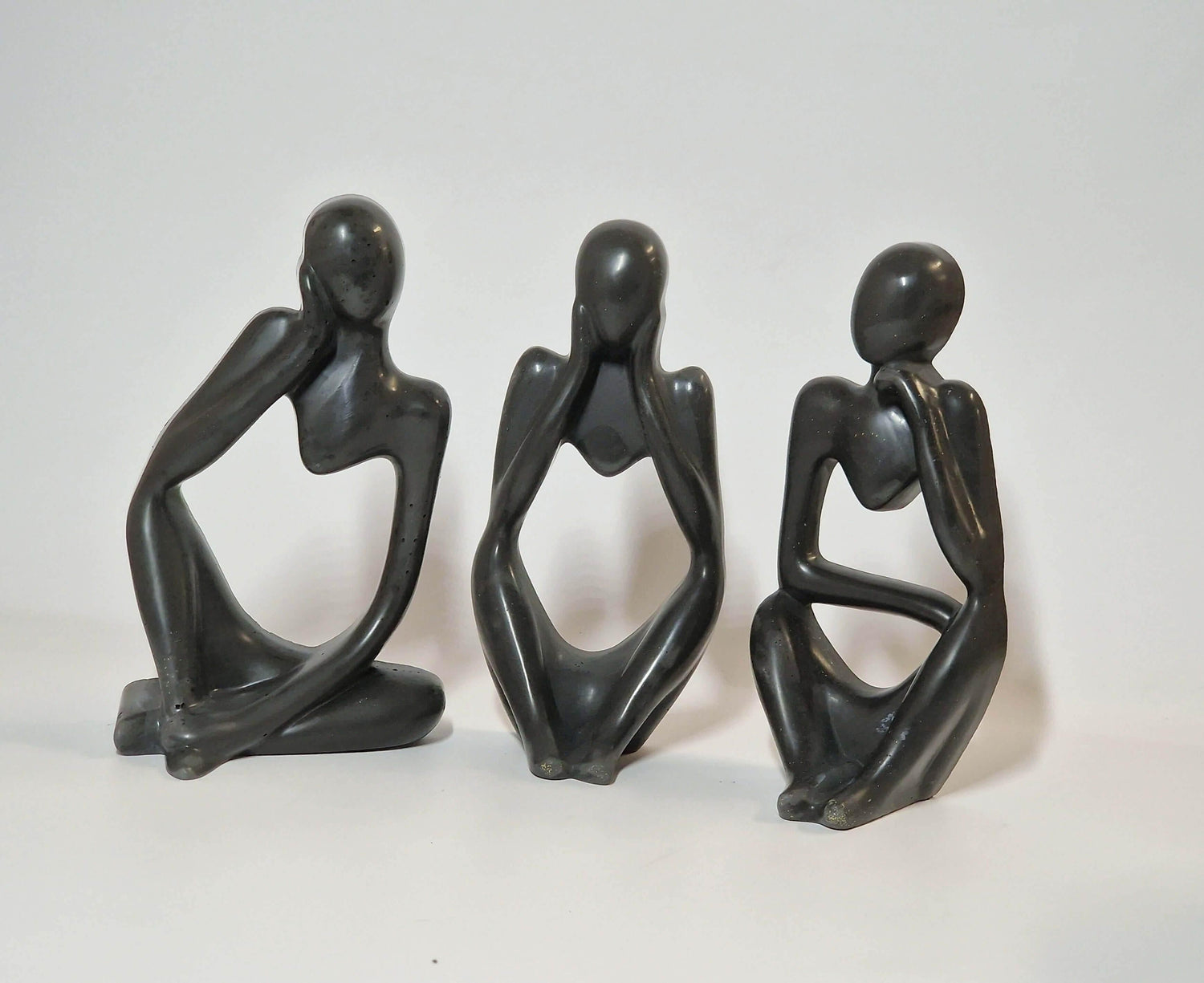 Handgefertigte Gipsfiguren im 3er-Set (zwei Farben) - Kochschein
