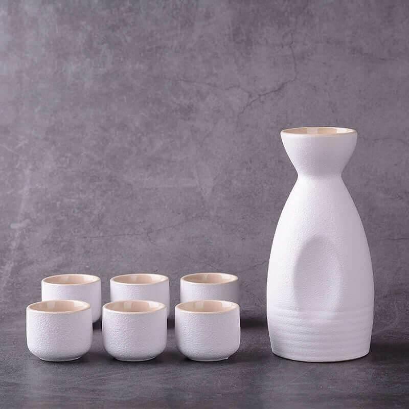 Komplettes Sake Trinkset aus Keramik (Zwei Varianten und Farben) - Kochschein