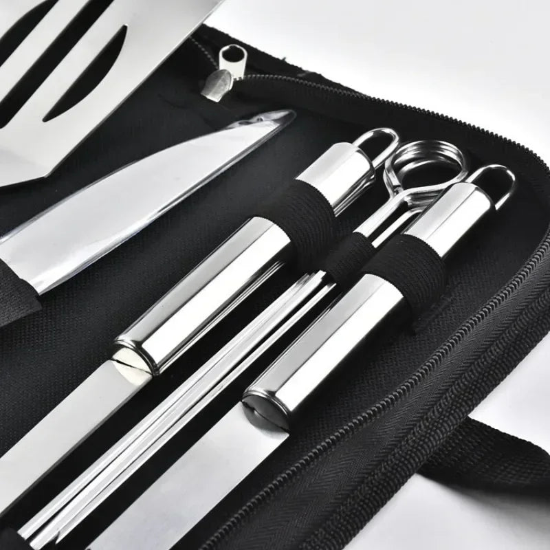 BBQ Grillbesteck mit Tragetasche (verschiedene Sets) - Kochschein