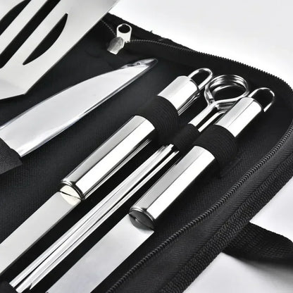 BBQ Grillbesteck mit Tragetasche (verschiedene Sets) - Kochschein