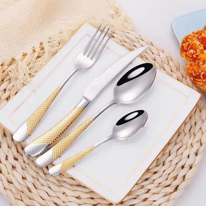 Besteckset 18/10 Edelstahl | DEKOR (zwei Varianten und Sets) - Kochschein
