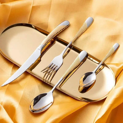 Besteckset 18/10 Edelstahl | DEKOR (zwei Varianten und Sets) - Kochschein