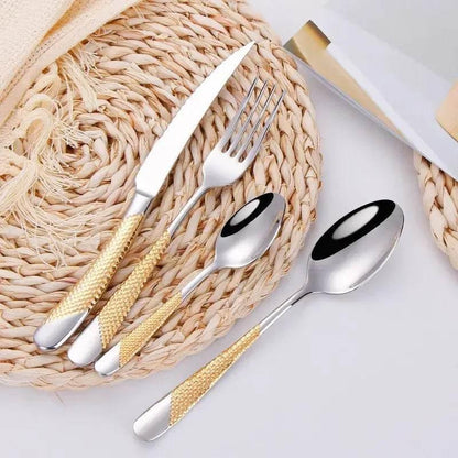 Besteckset 18/10 Edelstahl | DEKOR (zwei Varianten und Sets) - Kochschein