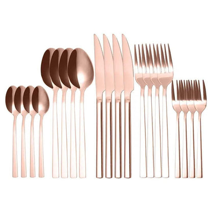 Extravagantes Besteck Set 20-teilig Edelstahl | PUR (verschiedene Farben) - Kochschein