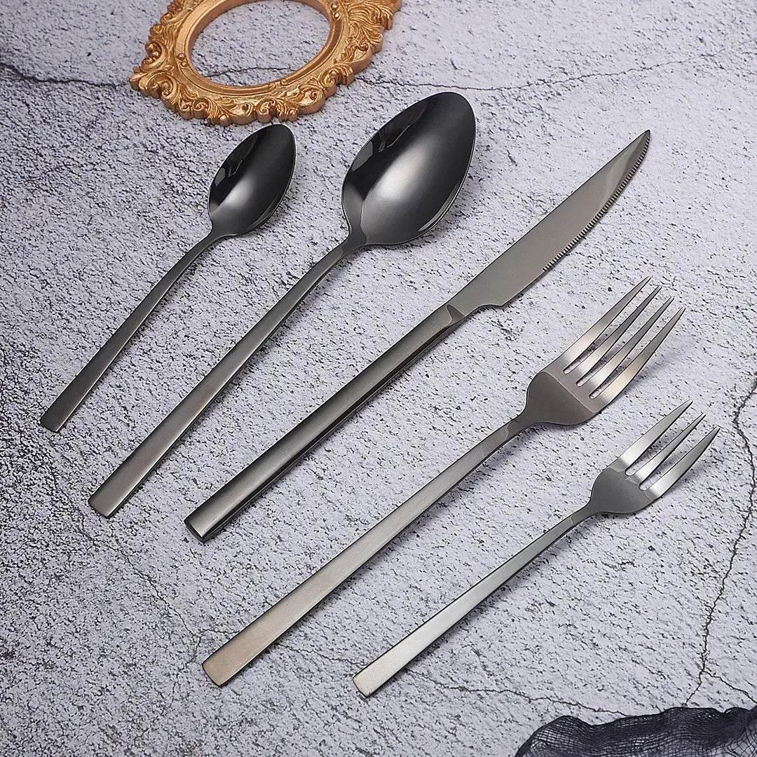 Extravagantes Besteck Set 20-teilig Edelstahl | PUR (verschiedene Farben) - Kochschein