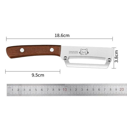 Hochwertiges Obst- Gemüsemesser mit Holzgriff - Kochschein