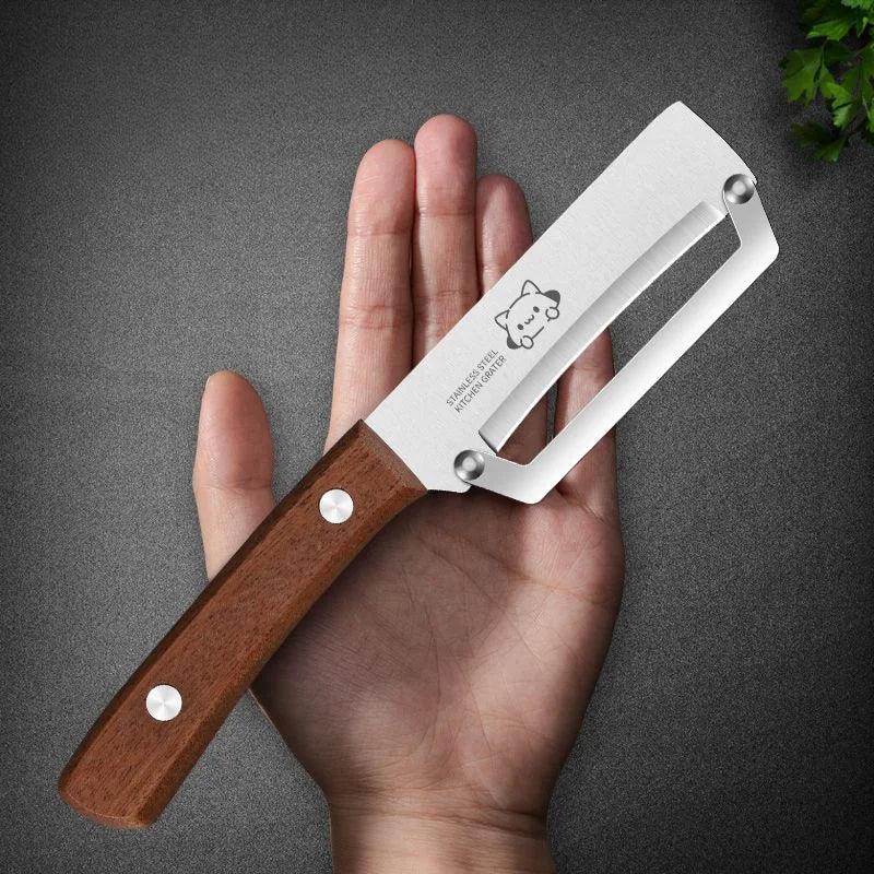 Hochwertiges Obst- Gemüsemesser mit Holzgriff - Kochschein