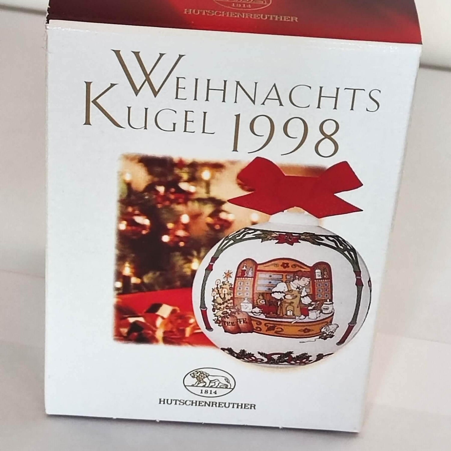 Hutschenreuther Weihnachtskugel 1998 - Limitierte Auflage - Kochschein