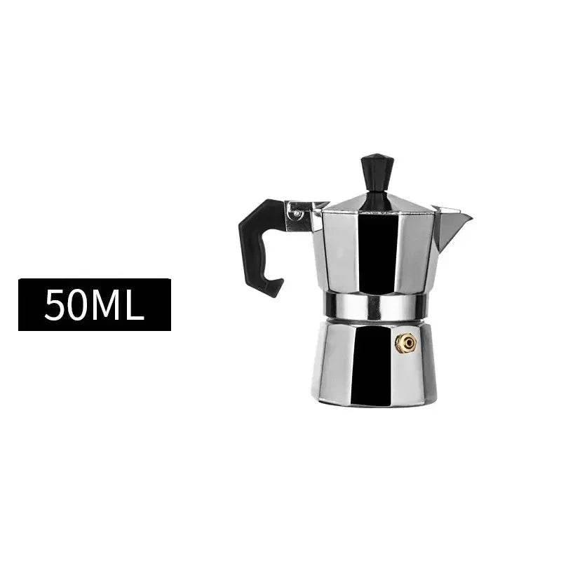 Italienischer Espressokocher aus Aluminium (6 Größen) - Kochschein