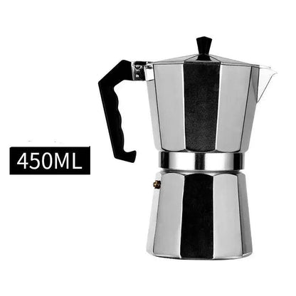 Italienischer Espressokocher aus Aluminium (6 Größen) - Kochschein