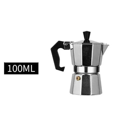 Italienischer Espressokocher aus Aluminium (6 Größen) - Kochschein