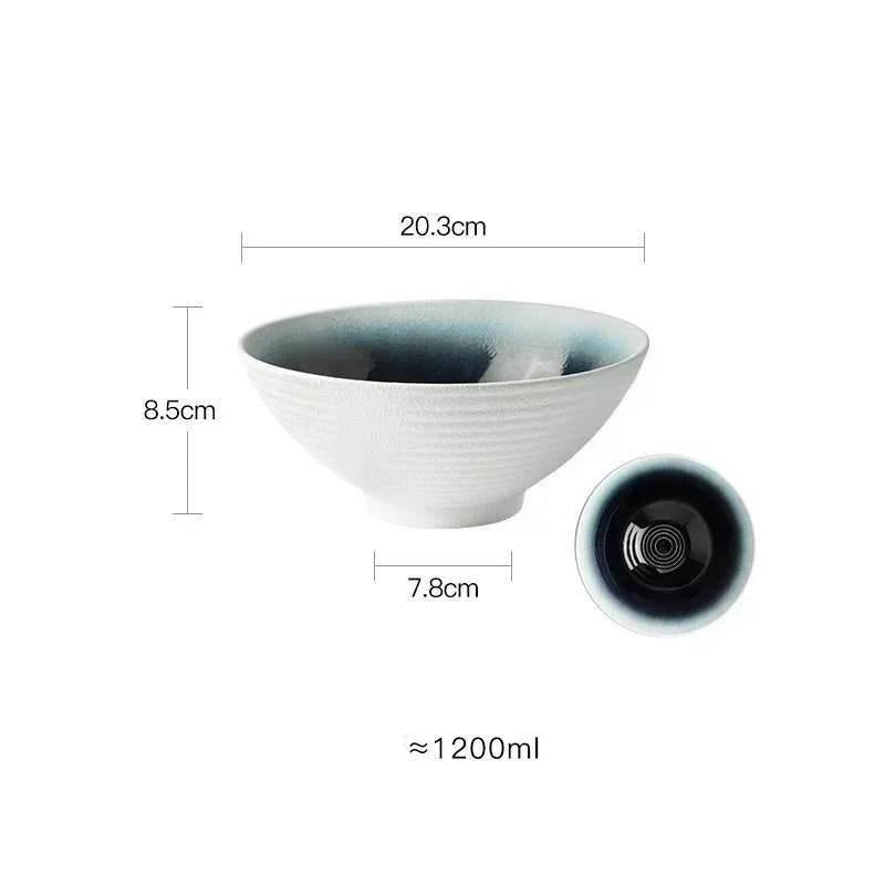 Elegante Japanische Keramik Schüssel 8 Zoll (verschiedene Farben) - Kochschein