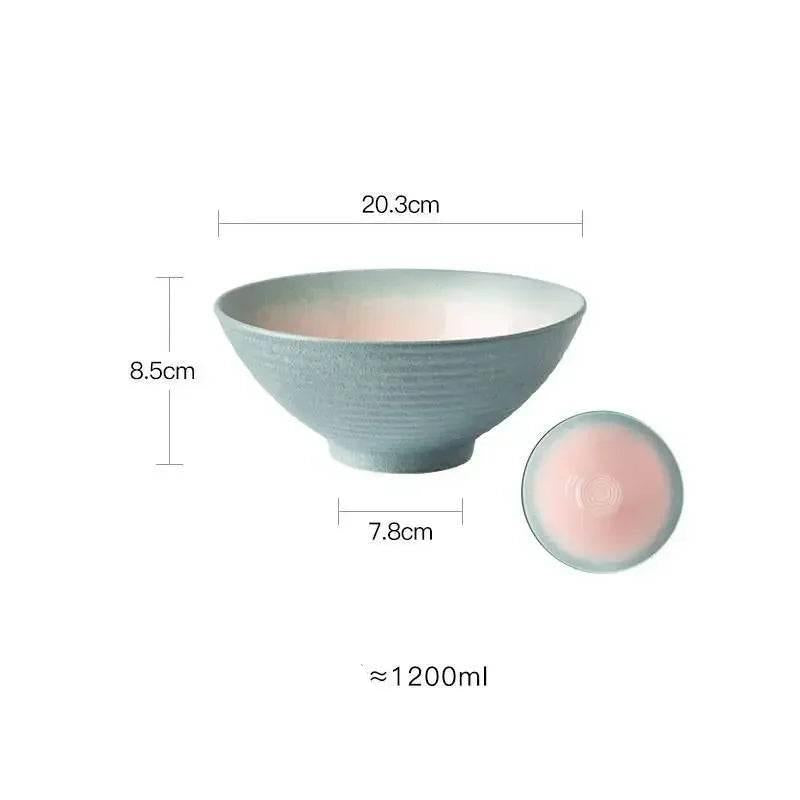 Elegante Japanische Keramik Schüssel 8 Zoll (verschiedene Farben) - Kochschein