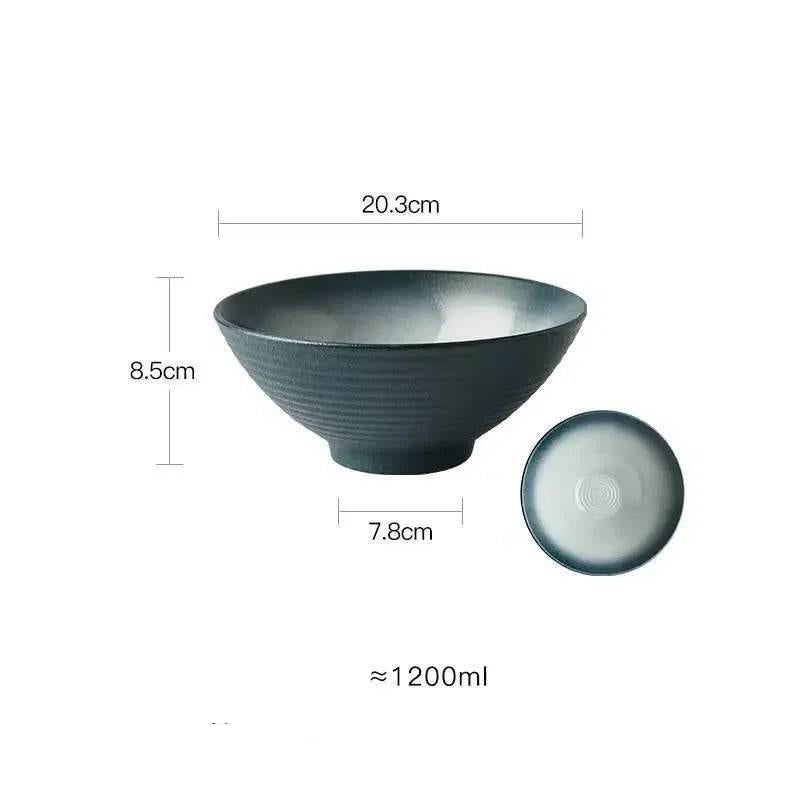 Elegante Japanische Keramik Schüssel 8 Zoll (verschiedene Farben) - Kochschein