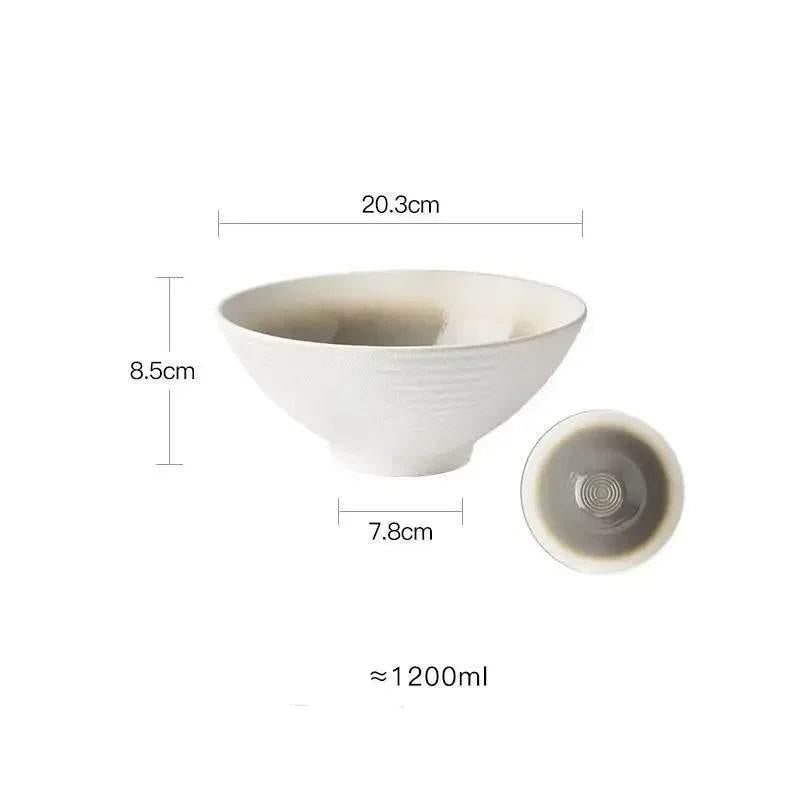 Elegante Japanische Keramik Schüssel 8 Zoll (verschiedene Farben) - Kochschein
