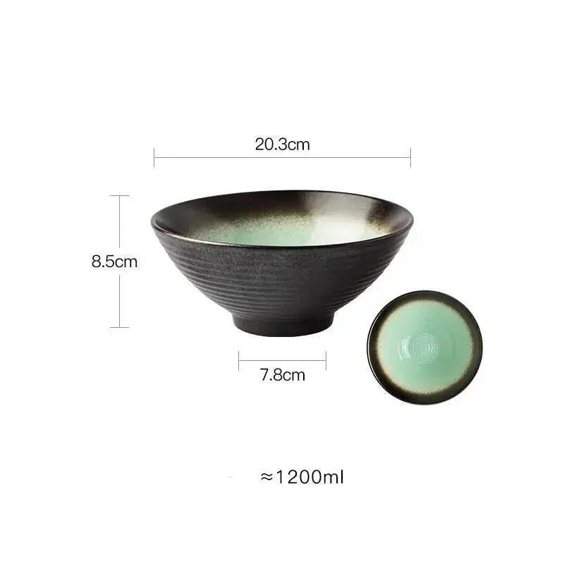Elegante Japanische Keramik Schüssel 8 Zoll (verschiedene Farben) - Kochschein