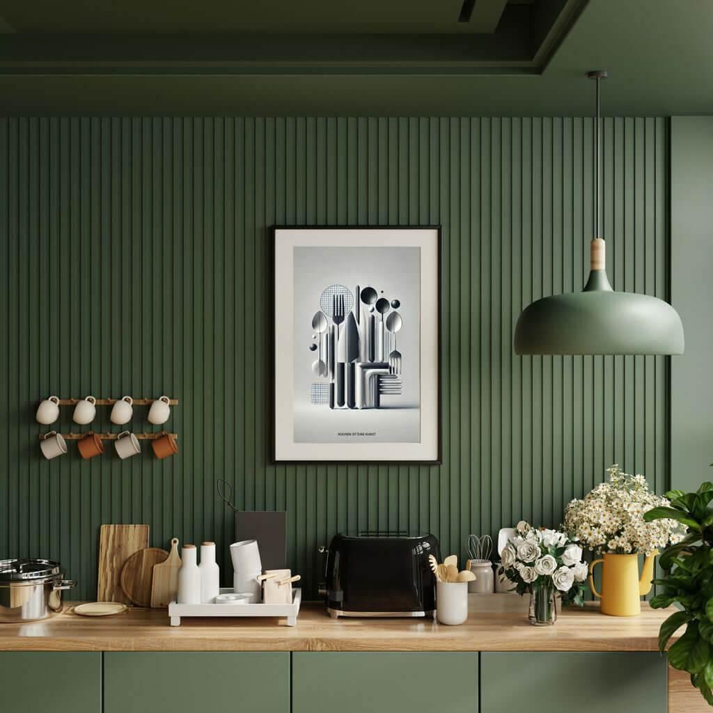 Küchenposter ABSTRAKT 02 - Besteck | digitaler Download - Kochschein