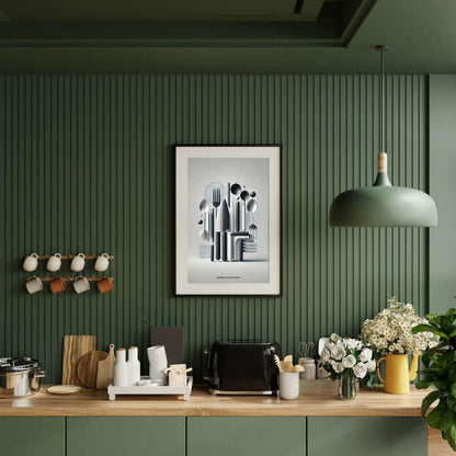Küchenposter ABSTRAKT 02 - Besteck | digitaler Download - Kochschein