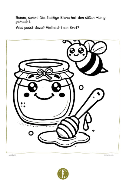 Kinder Malbuch „Kochspaß für Kinder“ - 2. Auflage - Kochschein