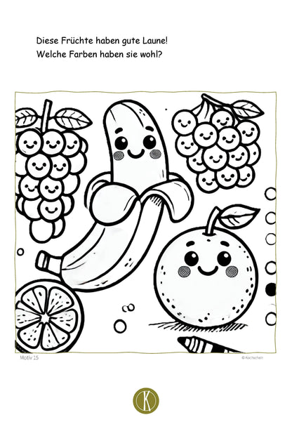 Kinder Malbuch „Kochspaß für Kinder“ - 2. Auflage - Kochschein