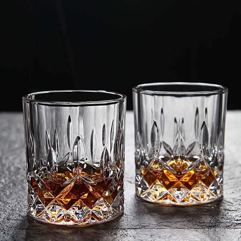 Wunderschöne Kristallkaraffe für Whiskey, Cognac im Set - Gläser 6 Stck. - Kochschein