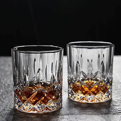 Wunderschöne Kristallkaraffe für Whiskey, Cognac im Set - Gläser 6 Stck. - Kochschein