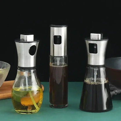 Öl Sprühflasche aus Glas - Küche BBQ Heißluftfriteuse (2 Designs verfügbar) - Kochschein