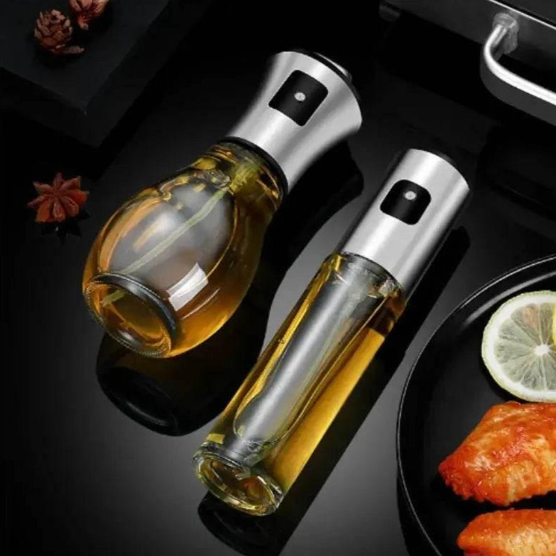 Öl Sprühflasche aus Glas - Küche BBQ Heißluftfriteuse (2 Designs verfügbar) - Kochschein