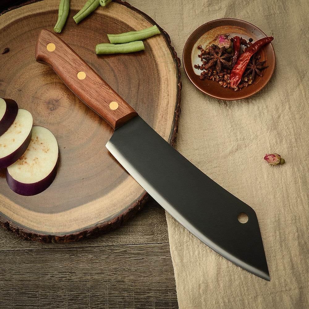 Premium Sapeli Edelstahl Küchenmesser 20 cm - Scharf und Langlebig - Kochschein
