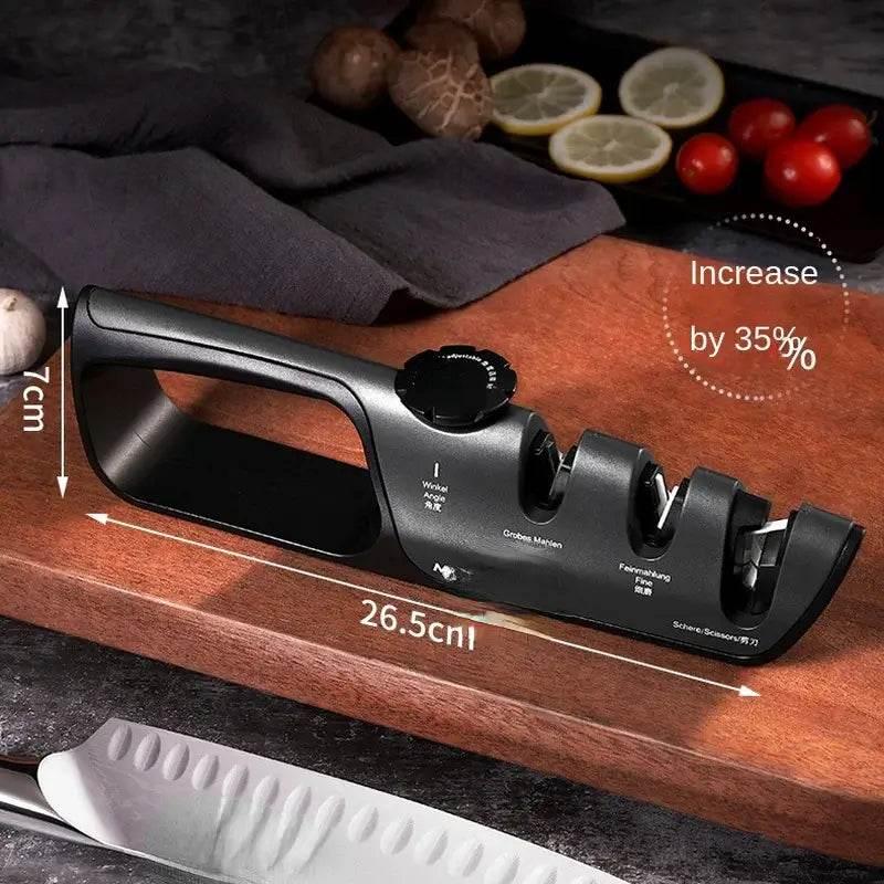Profi 5-in-1 Messerschärfer mit verstellbarem Winkel - Kochschein