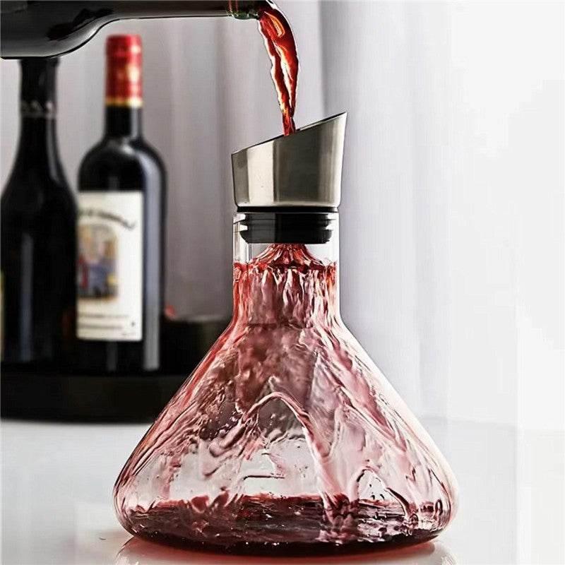 Edler Eisberg Wasserfall Rotwein Dekanter 1500ml (vier Varianten) - Kochschein