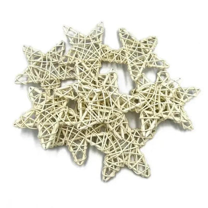 Rattan Sterne Tischdekoration 10er Pack (verschiedene Varianten) - Kochschein