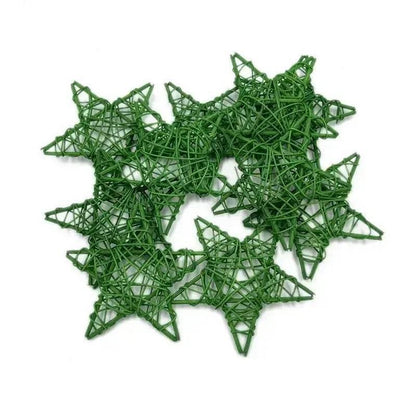 Rattan Sterne Tischdekoration 10er Pack (verschiedene Varianten) - Kochschein