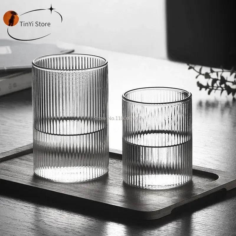 TINYI Wunderschönes bleifreies Trinkglas - Wasserglas (1/3/6er Set) - Kochschein