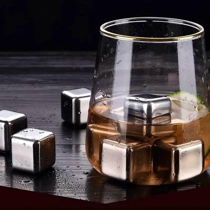 Wiederverwendbare Eiswürfel Set 4/6/8 Stk. - Edelstahl - Kochschein