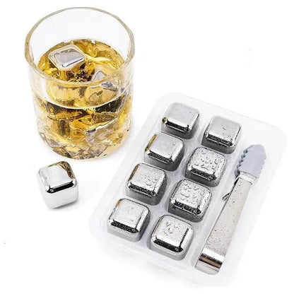 Wiederverwendbare Eiswürfel Set 4/6/8 Stk. - Edelstahl - Kochschein