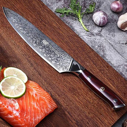 Wunderschönes Damastmesser 6er Set - inklusive Geschenkbox - Kochschein
